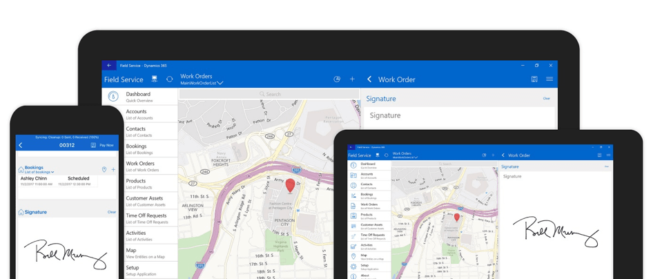 Microsoft Field Service screenshots