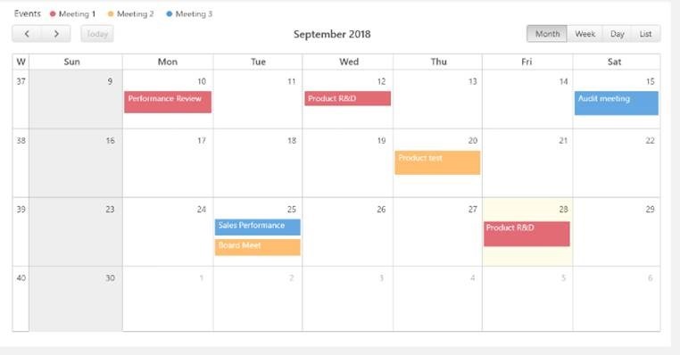 Power BI Update November 2018 - Calendar by MAQ Software