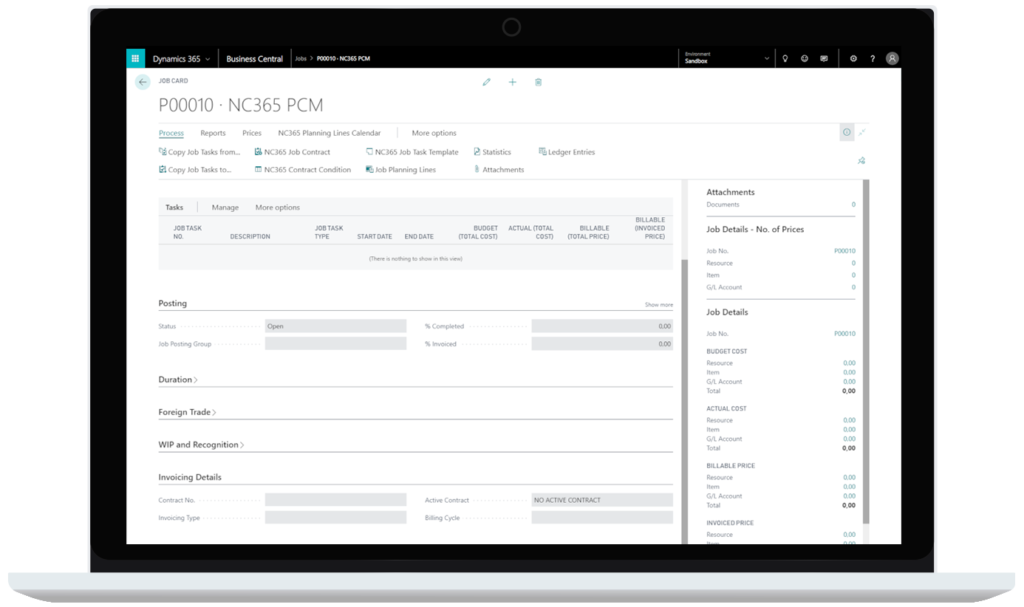 NC365 PCM - Preview Project Contract Management