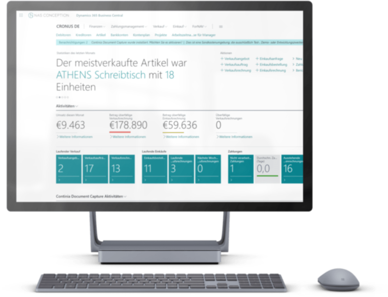 business central microsoft surface studio 2 mockup front transparent