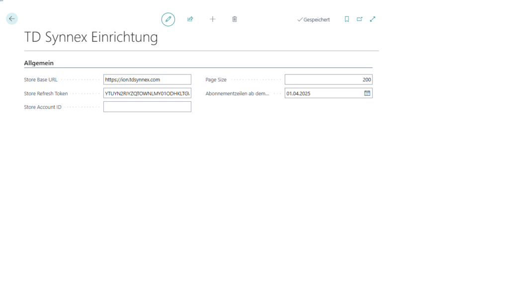 tdsynnexeinrichtung