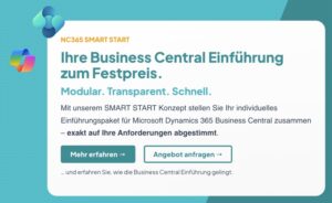 Business Central Einführung zum Festpreis