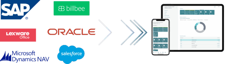 wechsel zu microsoft business central logos